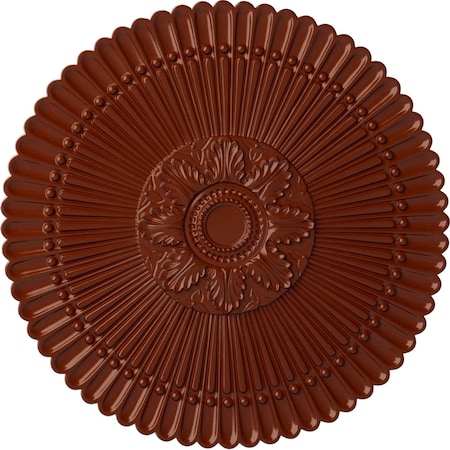 Ekena Millwork Nexus Ceiling Medallion (Fits Canopies up to 2 3/4"), Hand-Painted Firebrick, 30"OD x 1 1/4"P CM30NEFIF